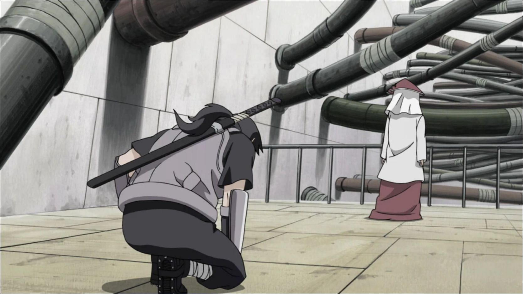 Itachi asks the third Hokage to take care of Sasuke (Image via Pierrot)