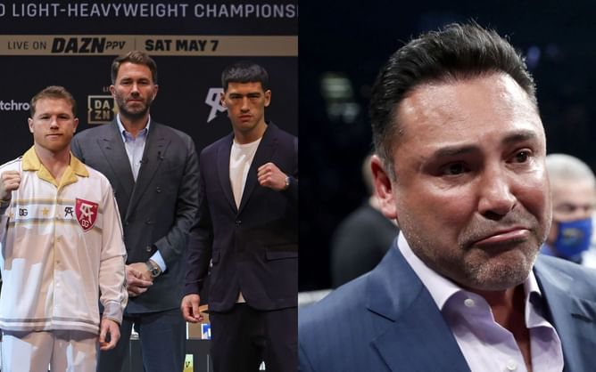 "It's a bad look" - Eddie Hearn responds to Oscar De La Hoya's comments about Canelo Alvarez's loss