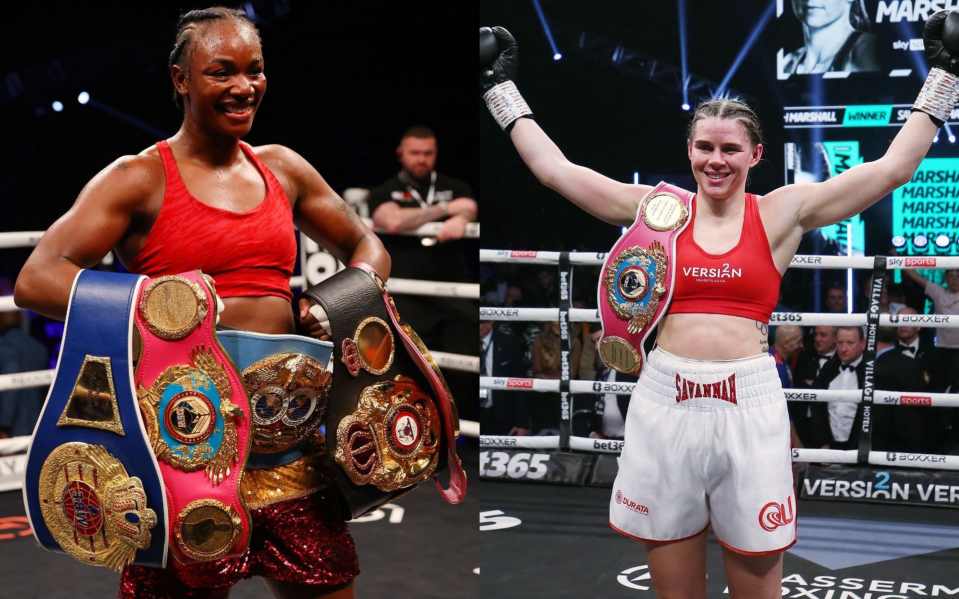 Claressa Shields (left), Savannah Marshall (right)