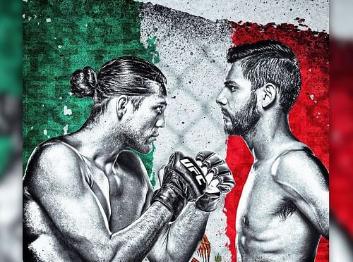 Brain Ortega (left) and Yair Rodriguez (right) [Image via @needingart on Instagram]