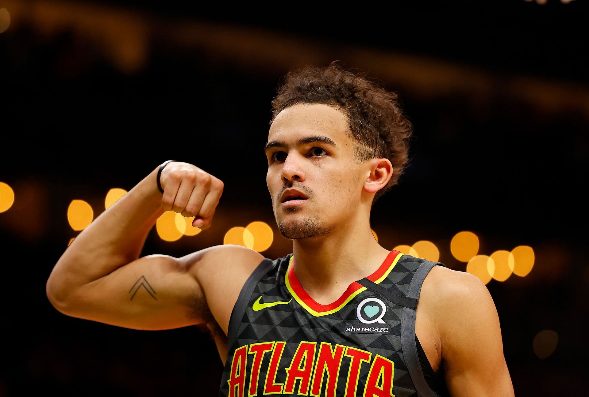 Trae Young looks for things to make him better before a game.