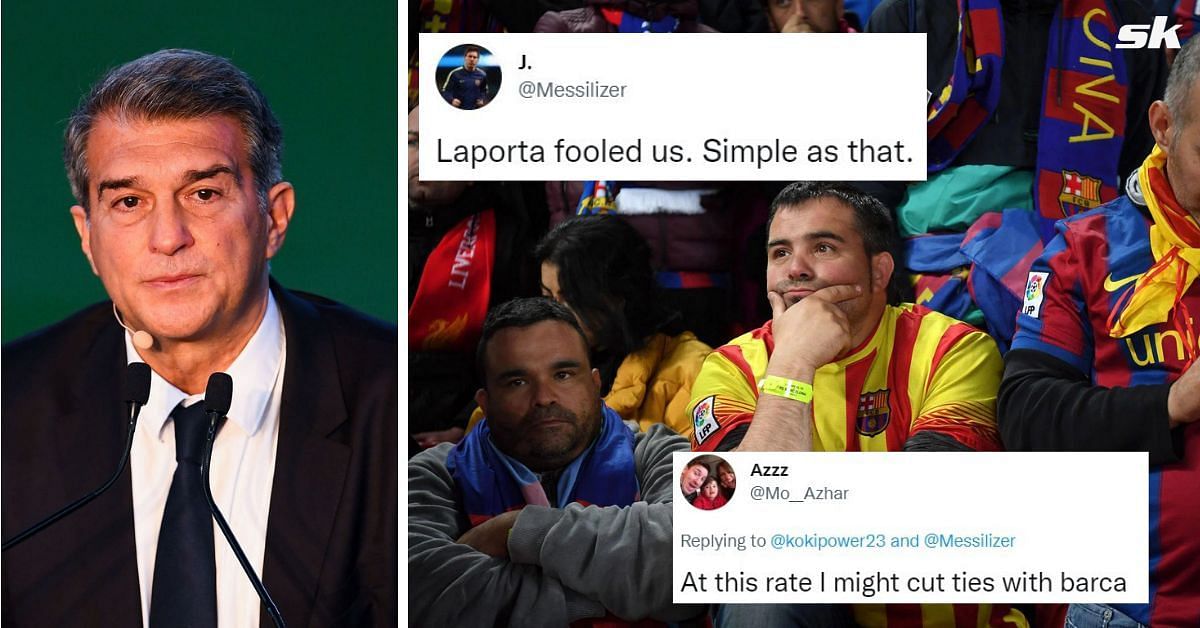 Barca fans on Twitter are not happy with the latest transfer news.