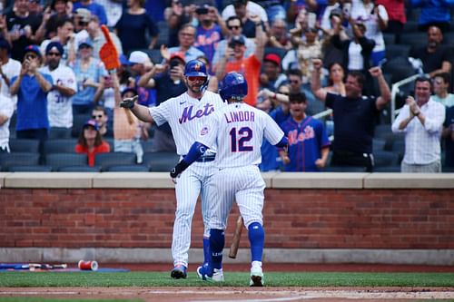 New York Mets' Francisco Lindor and Pete Alonso