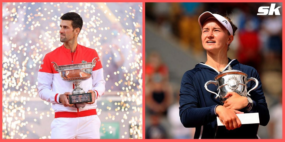 Novak Djokovic and Barbora Krejcikova are the defending champions at Roland Garros