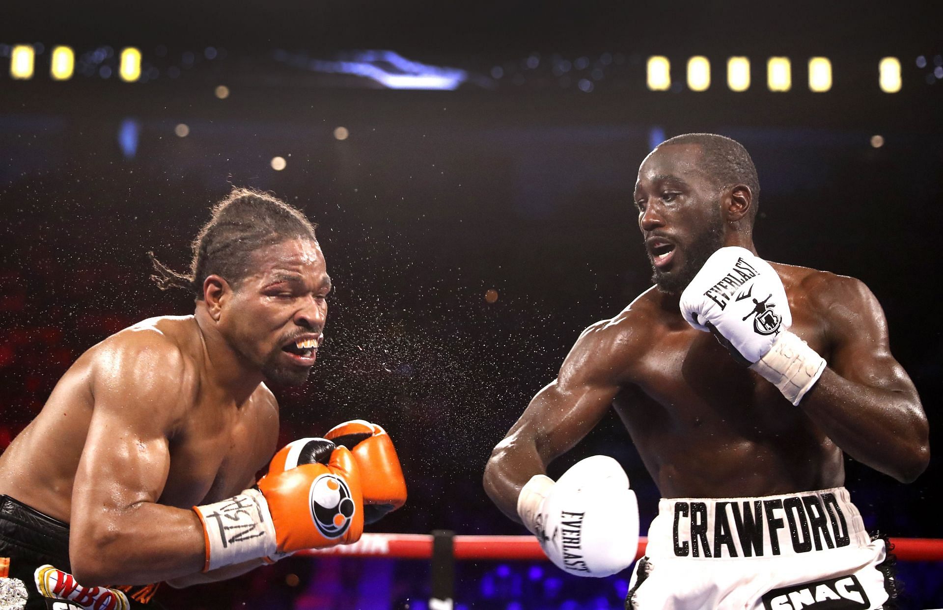 Terence Crawford (right) v Shawn Porter