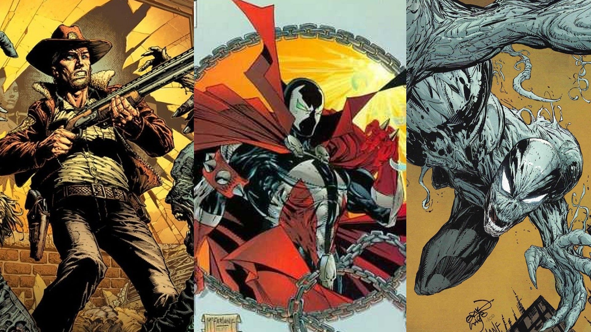 The Walking Dead, Spawn, and Haunt (Images via Image Comics)