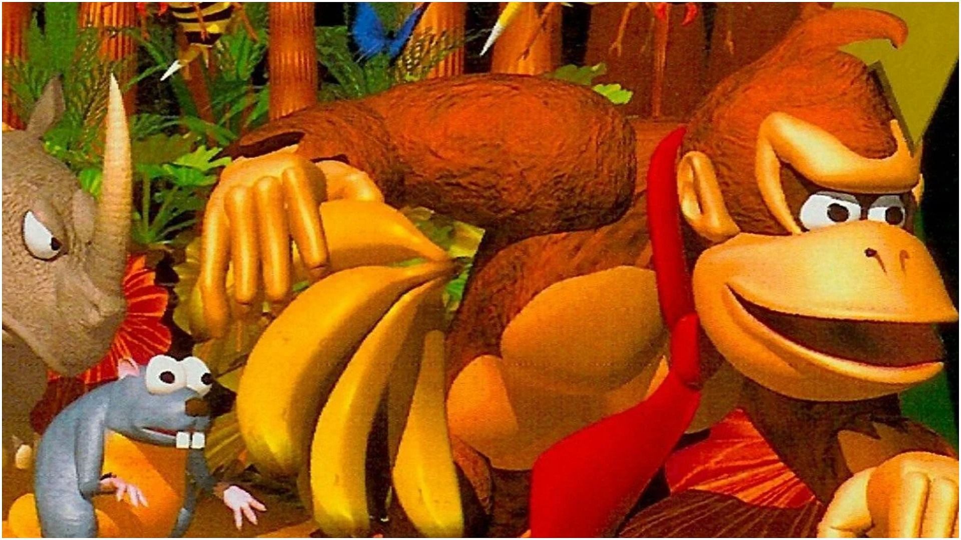 Donkey Kong and friends in Donkey Kong Country (Image via Nintendo)