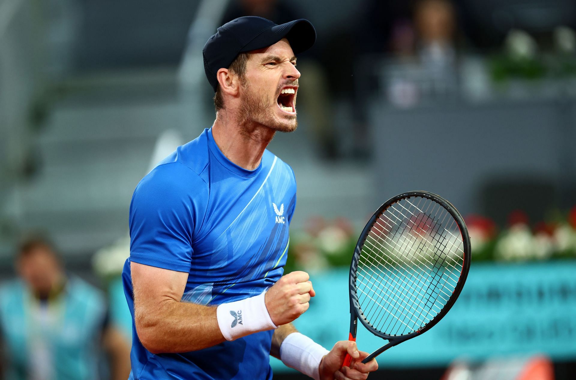 Andy Murray at the 2022 Mutua Madrid Open.