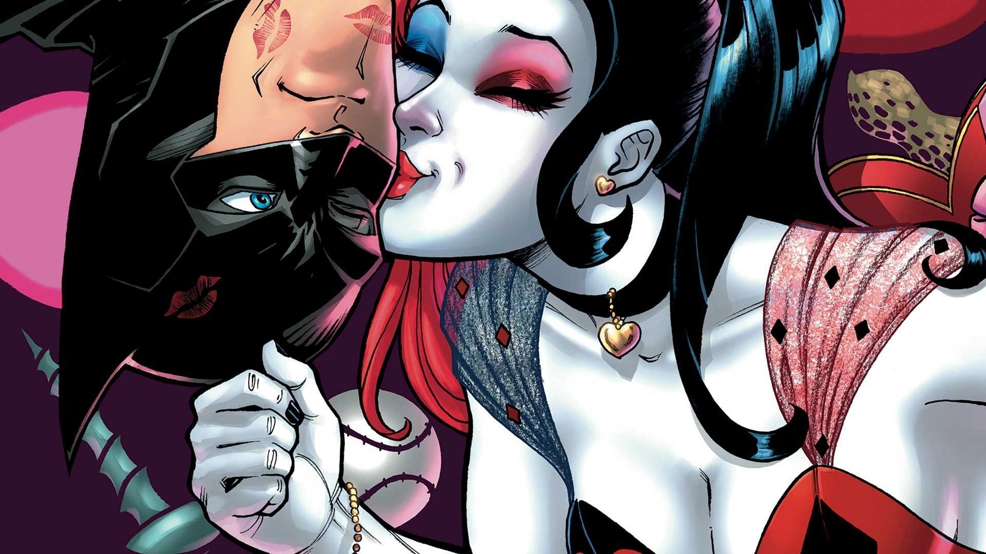 A kiss on Batman&#039;s cheek (Image via DC Comics)