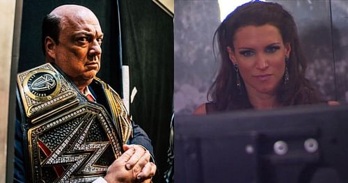 Paul Heyman and WWE Chief Brand Officer Stephanie McMahon
