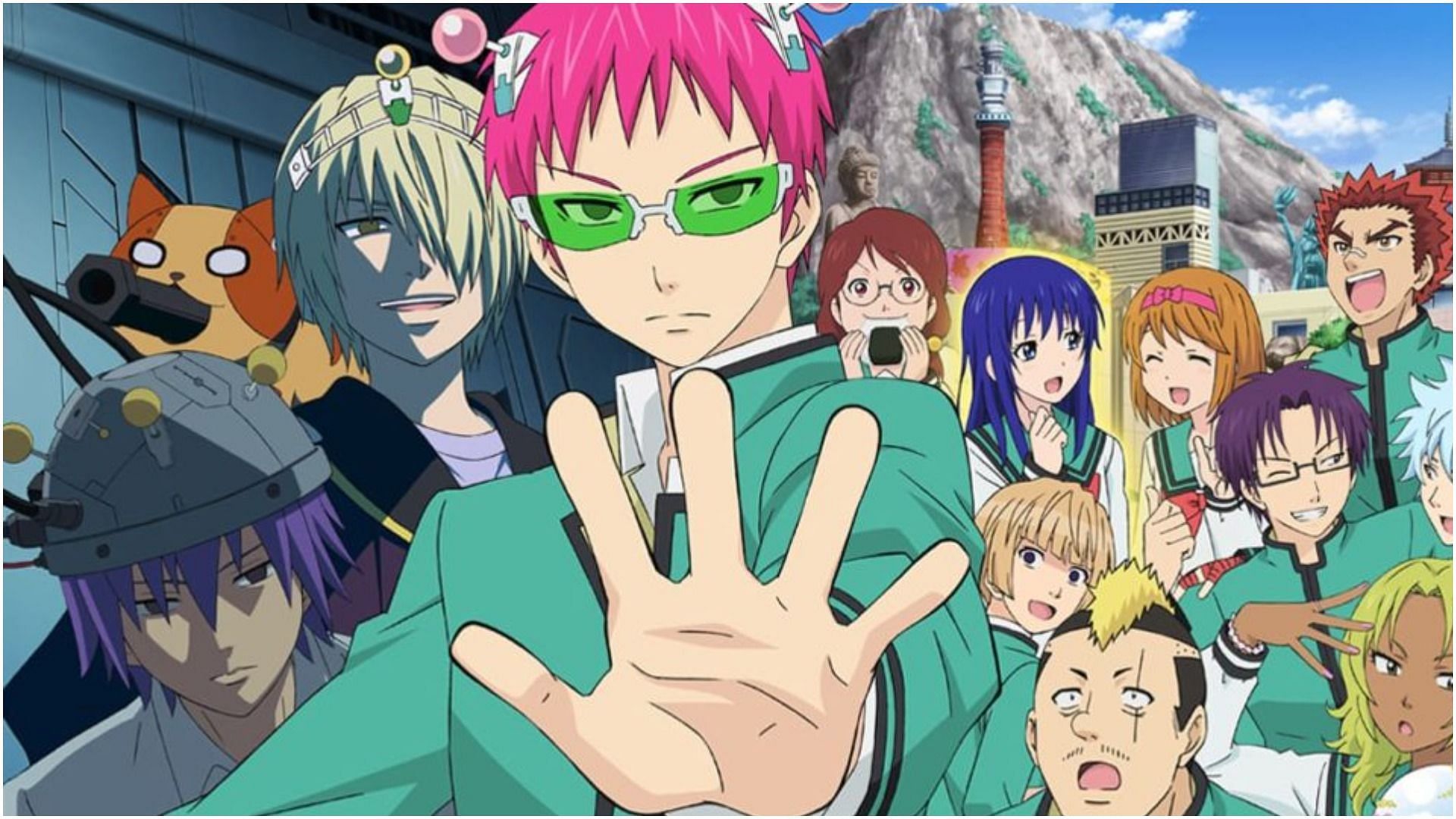 All key characters in The Disastrous Life of Saiki K. (Image via J.C Staff)