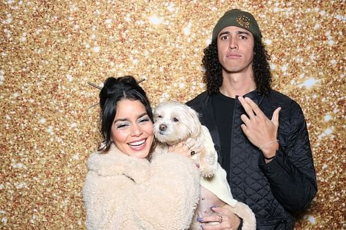 Vanesssa Hudgens and Cole Tucker in an Instagram post.