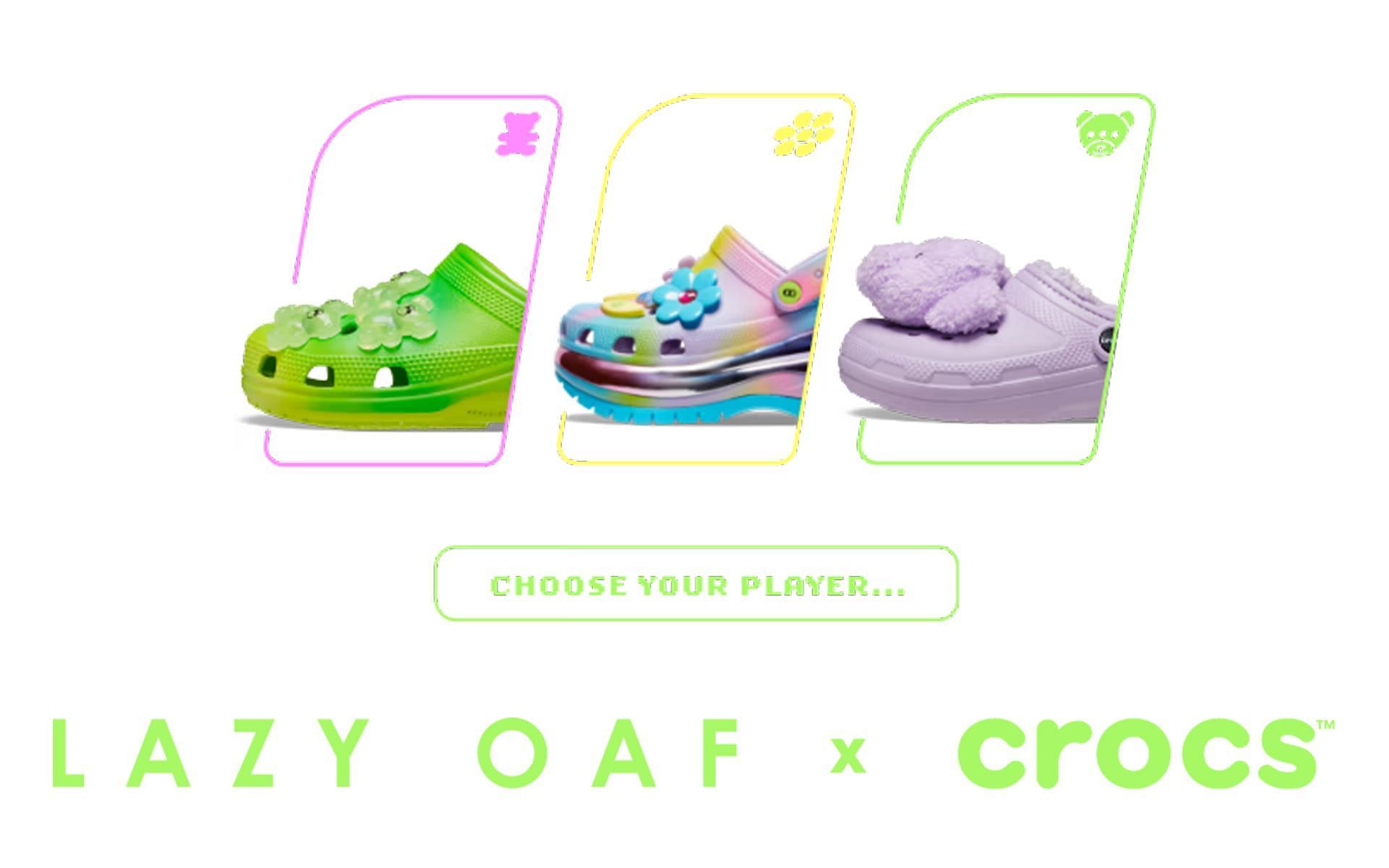 Crocs x Lazy Oaf collaboration (Image via Crocs)