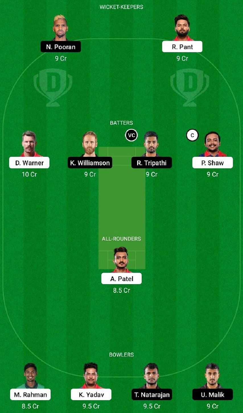 DC vs SRH Dream11 Fantasy Tip #1 - IPL 2022.