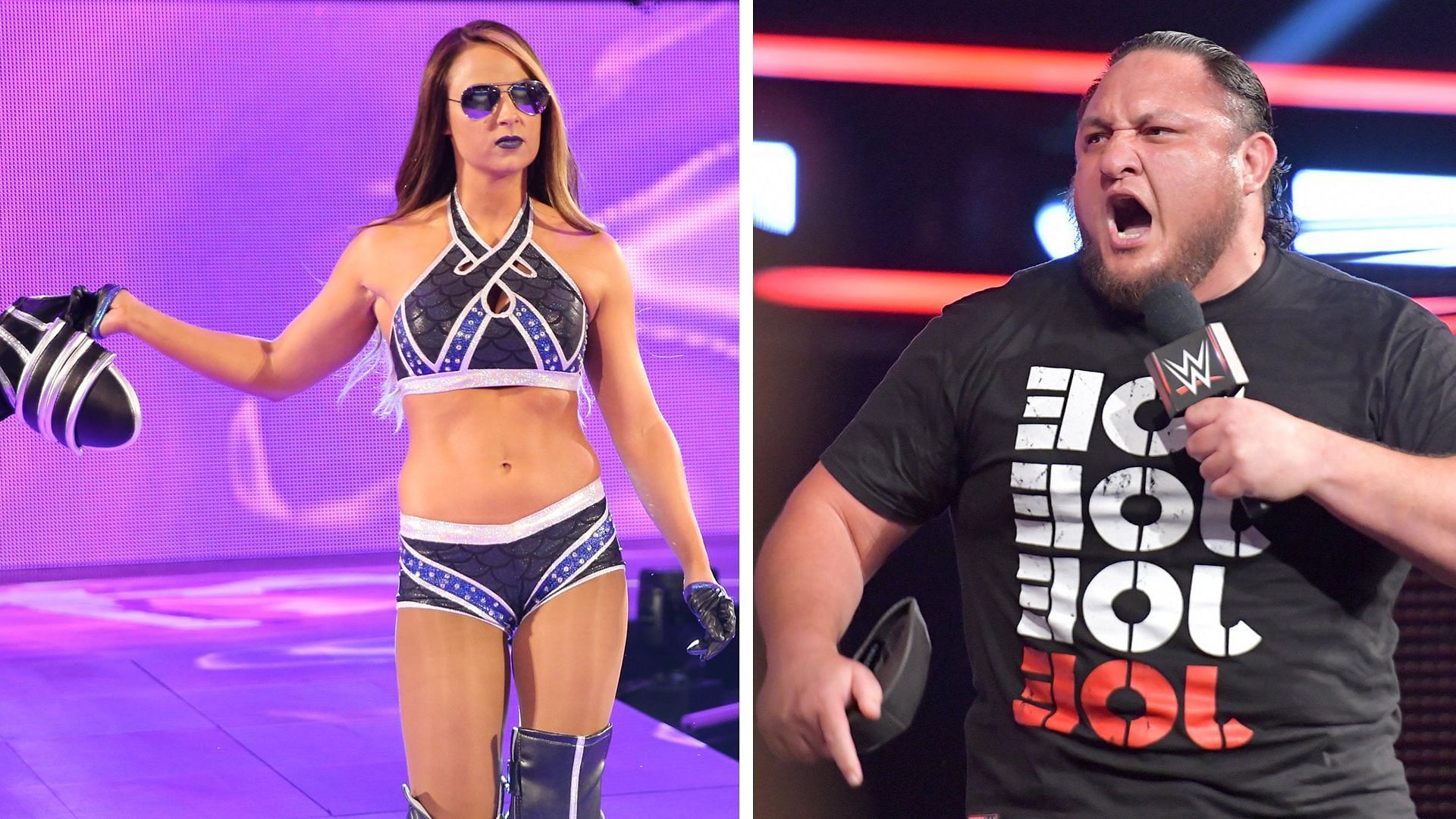 Former WWE Superstars Emma and Samoa Joe