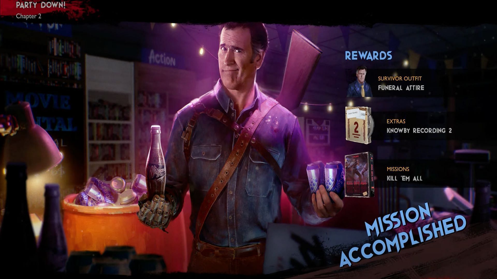 Once players of Evil Dead: The Game collect all the Wiseman&#039;s Brew, the mission will be completed (Image via Trophygamers/YouTube)