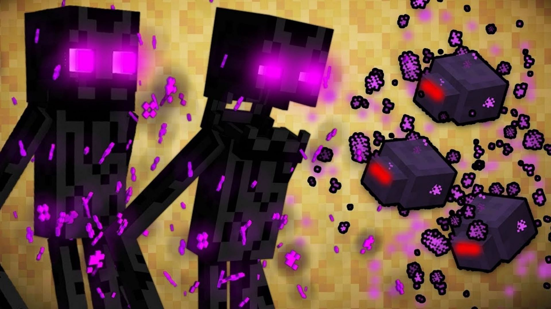 Endermen attack endermites on sight (Image via Orepros/YouTube)