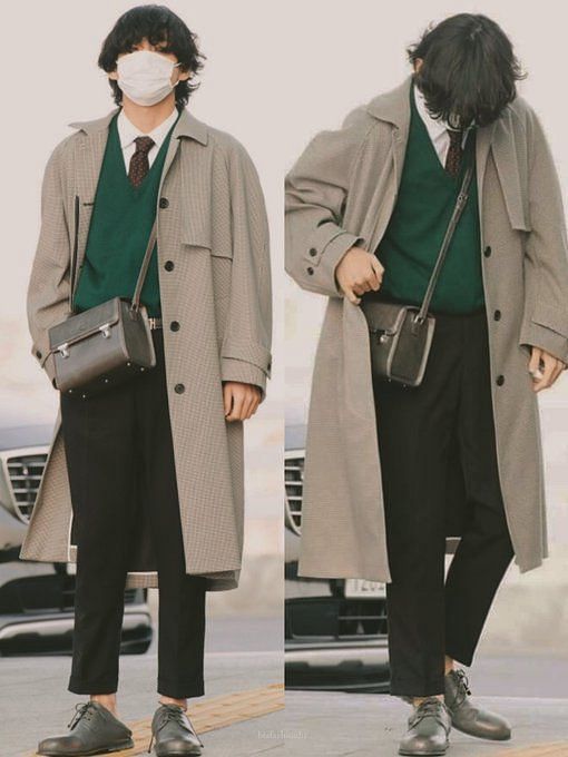 In pics BTS V airport fashion in luxury brands; Kim Taehyung
