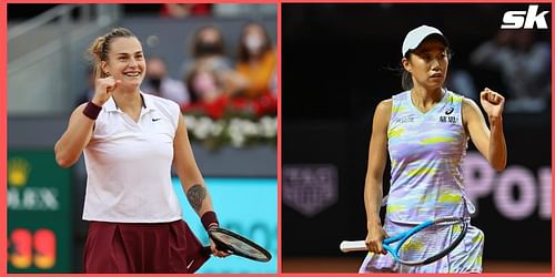 Aryna Sabalenka (L) vs Zhang Shuai