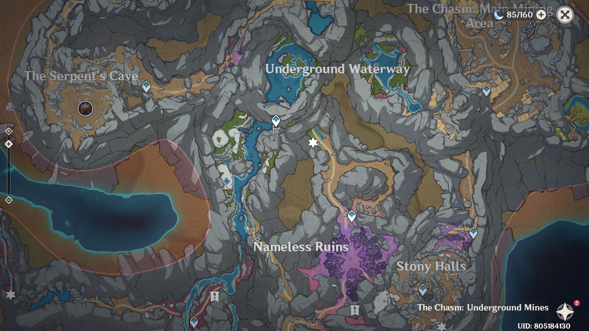 Location 4 - North of Nameless Ruins (Image via Genshin Impact)