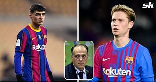 "I don't know if they will sell Frenkie or Pedri" - La Liga chief Javier Tebas provides important financial update on Barcelona's pursuit of Robert Lewandowski