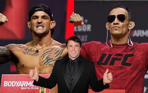 Dustin Poirier (left), Chael Sonnen (center) and Tony Ferguson (right) (Images via Getty)