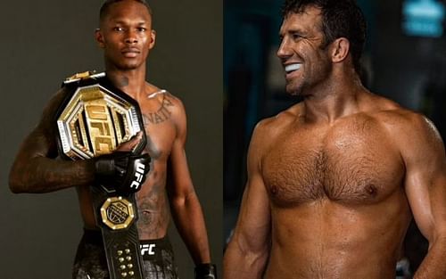 Israel Adesanya (left) and Luke Rockhold (right)