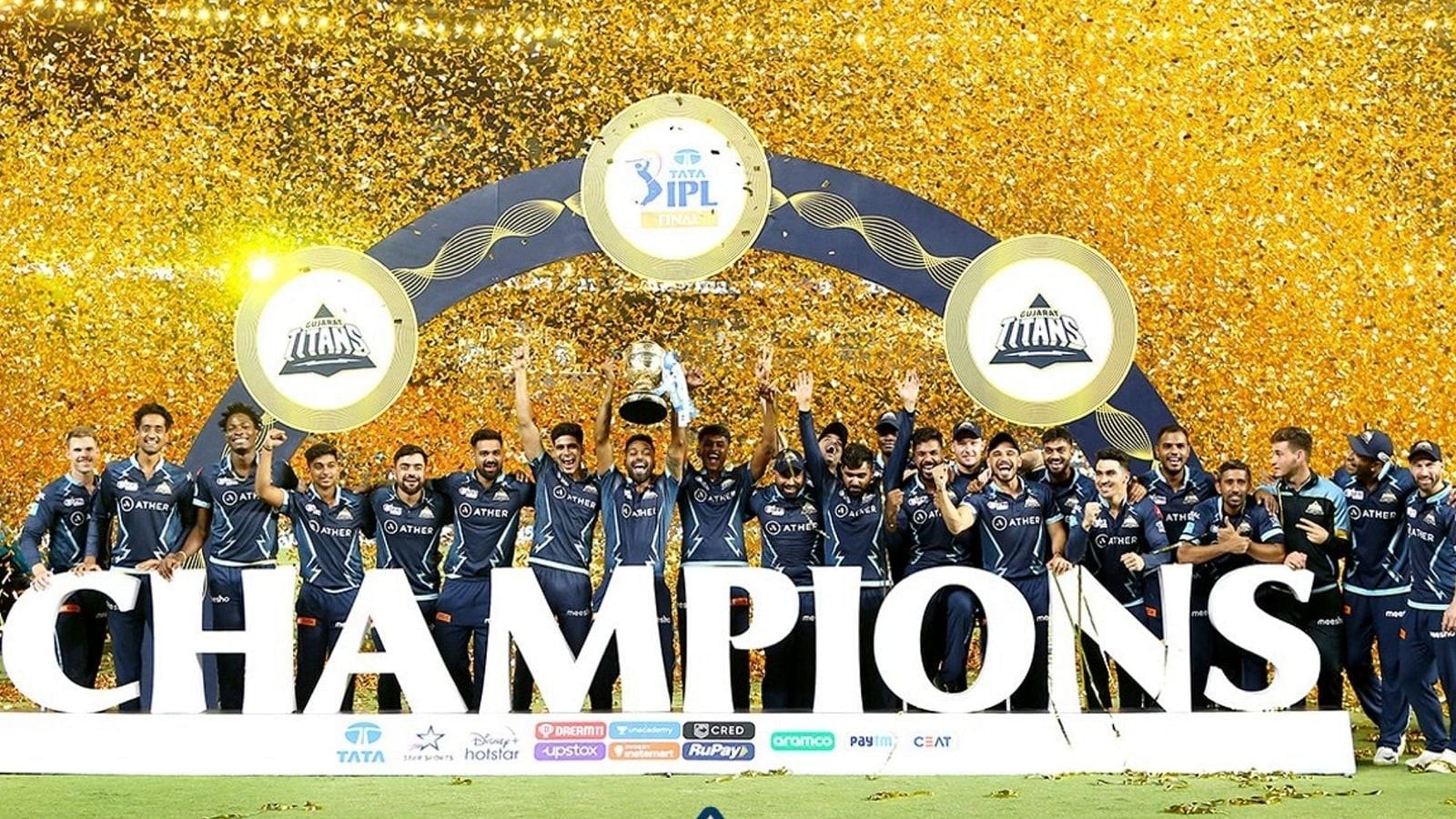 Gujarat Titans were crowned the champions of the fifteenth edition of the IPL.