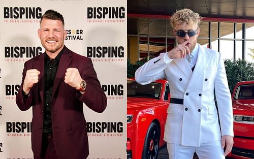 Michael Bisping (L) and Jake Paul (R) (via @mikebisping and @jakepaul on Instagram)