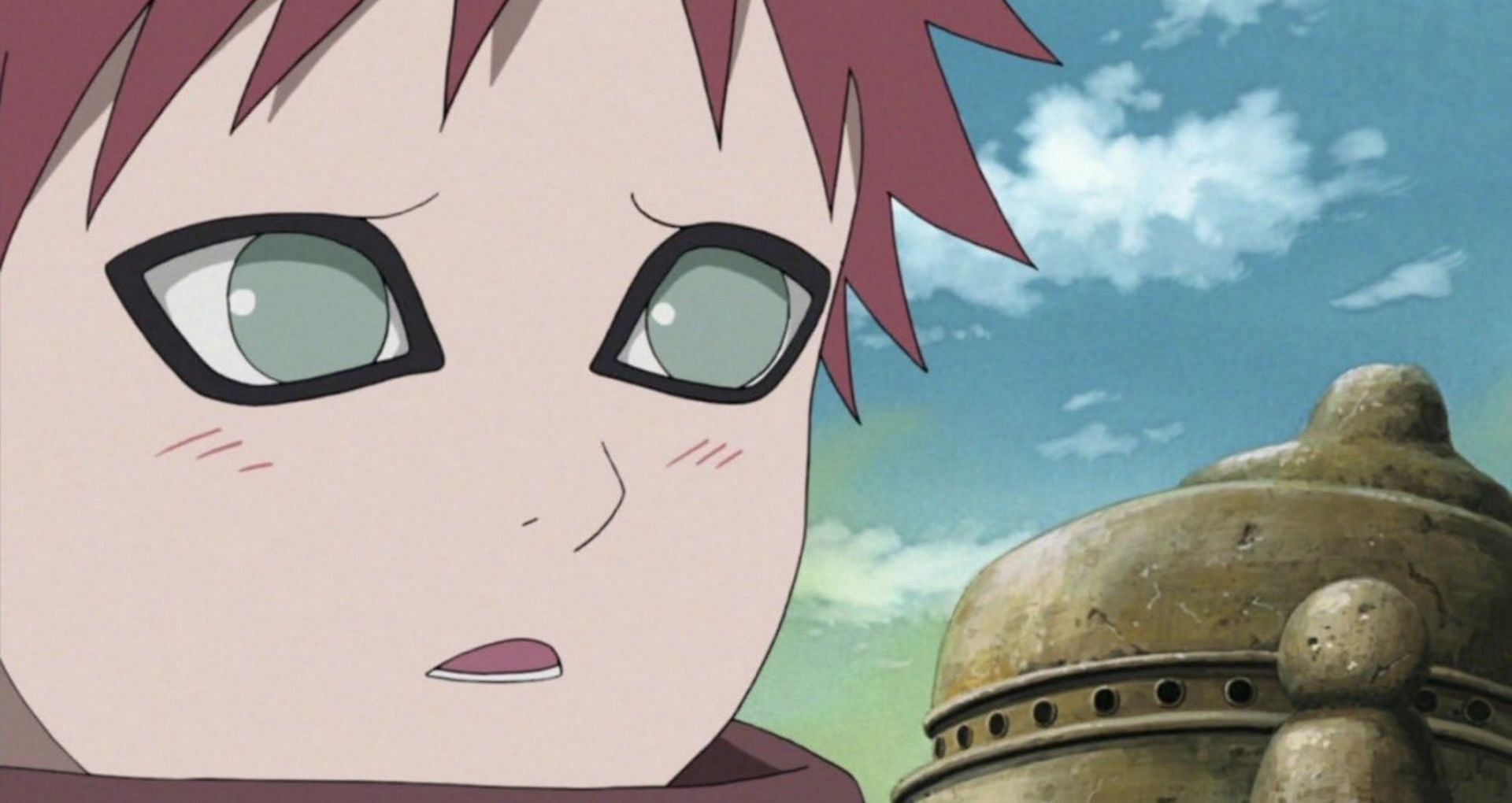 Gaara, as seen in Naruto (image via Studio Pierrot)