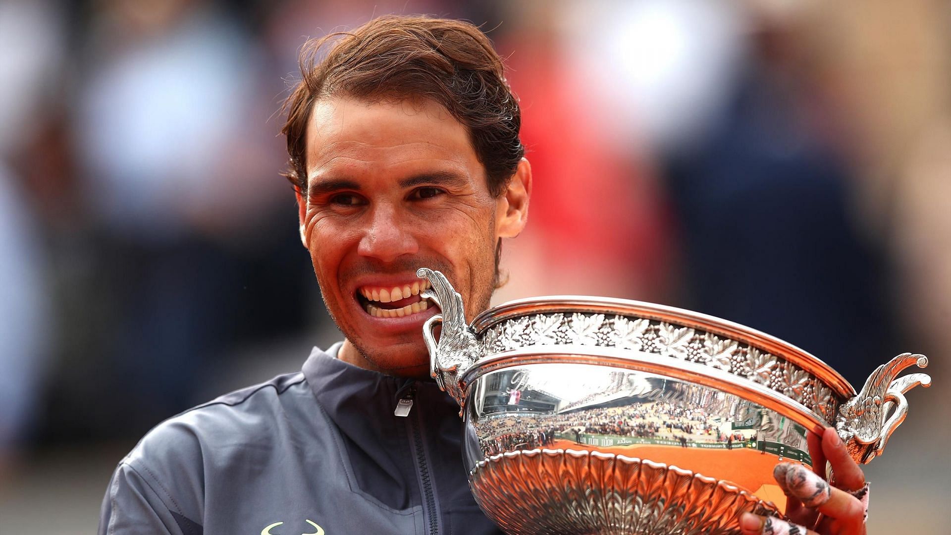 Rafael Nadal with one of his 13 French Open titles