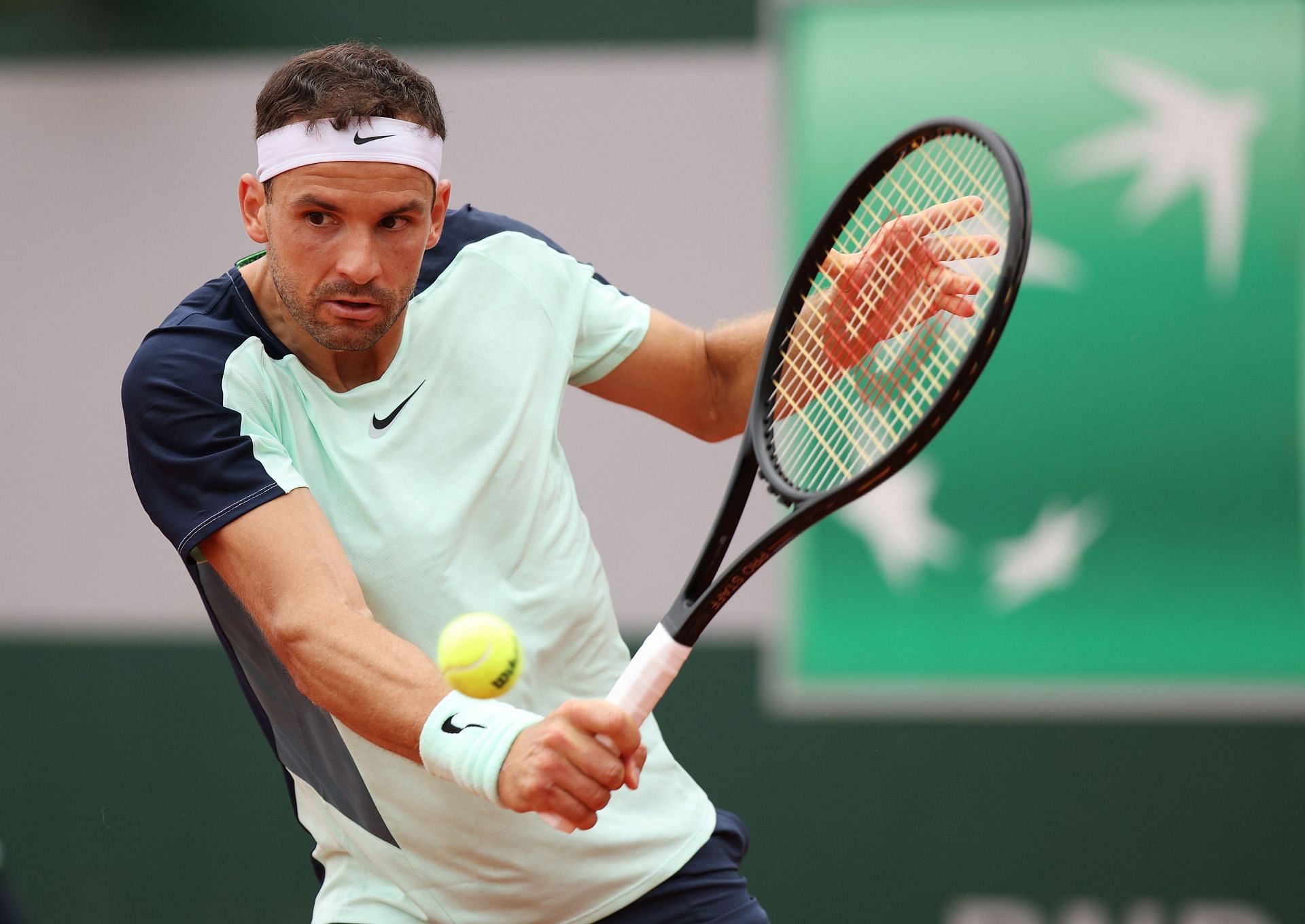 Dimitrov beat Giron in his opening match at the French Open