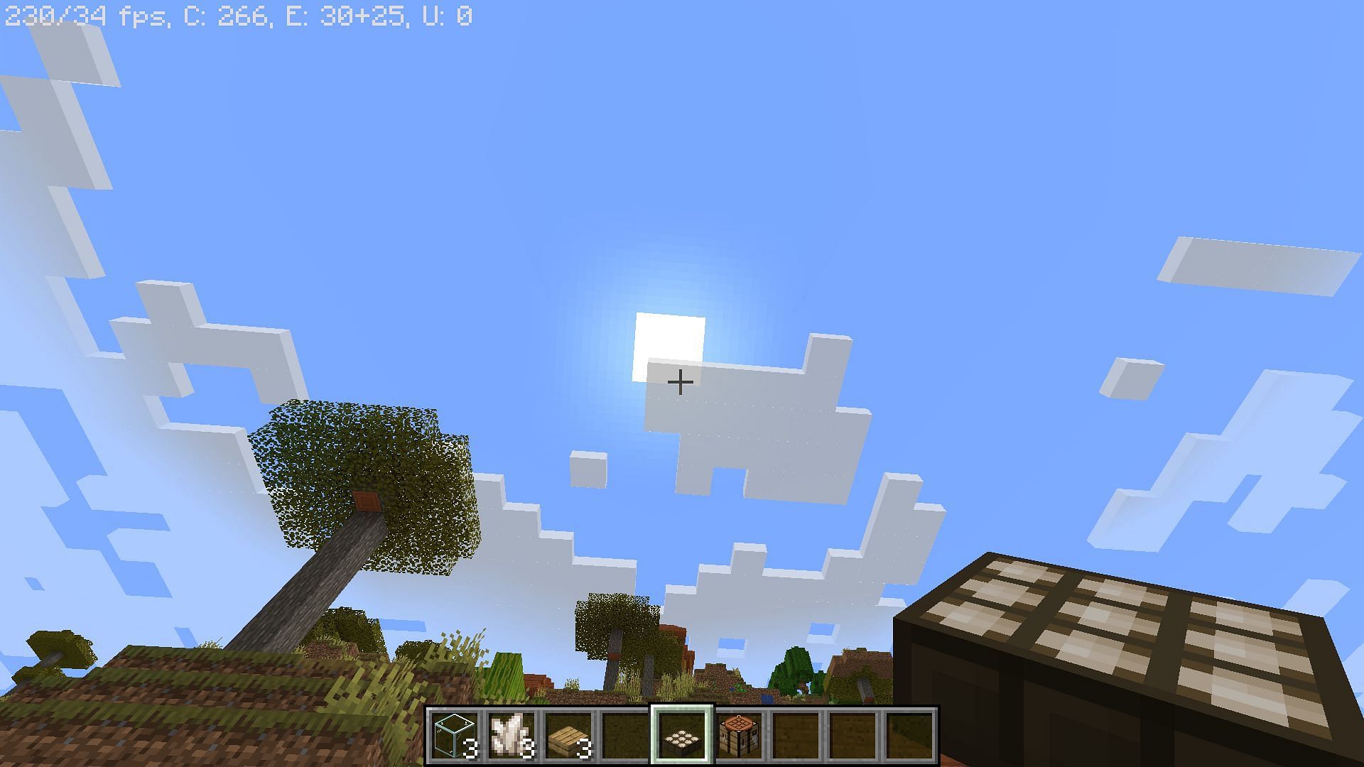 The block should be placed directly under the sky for it to work properly (Image via Minecraft)