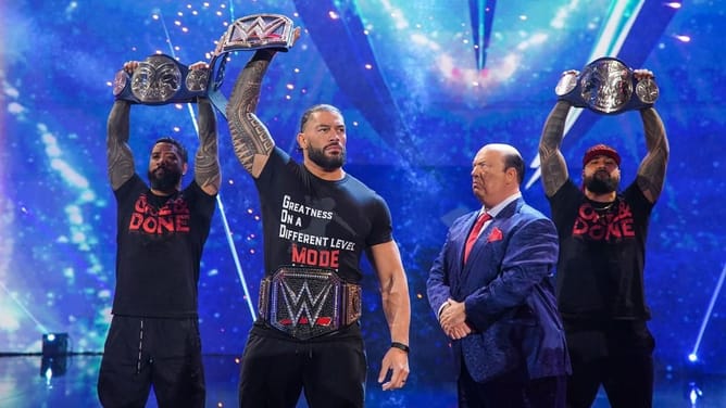 Roman Reigns and The Usos confront WrestleMania Backlash opponents on SmackDown