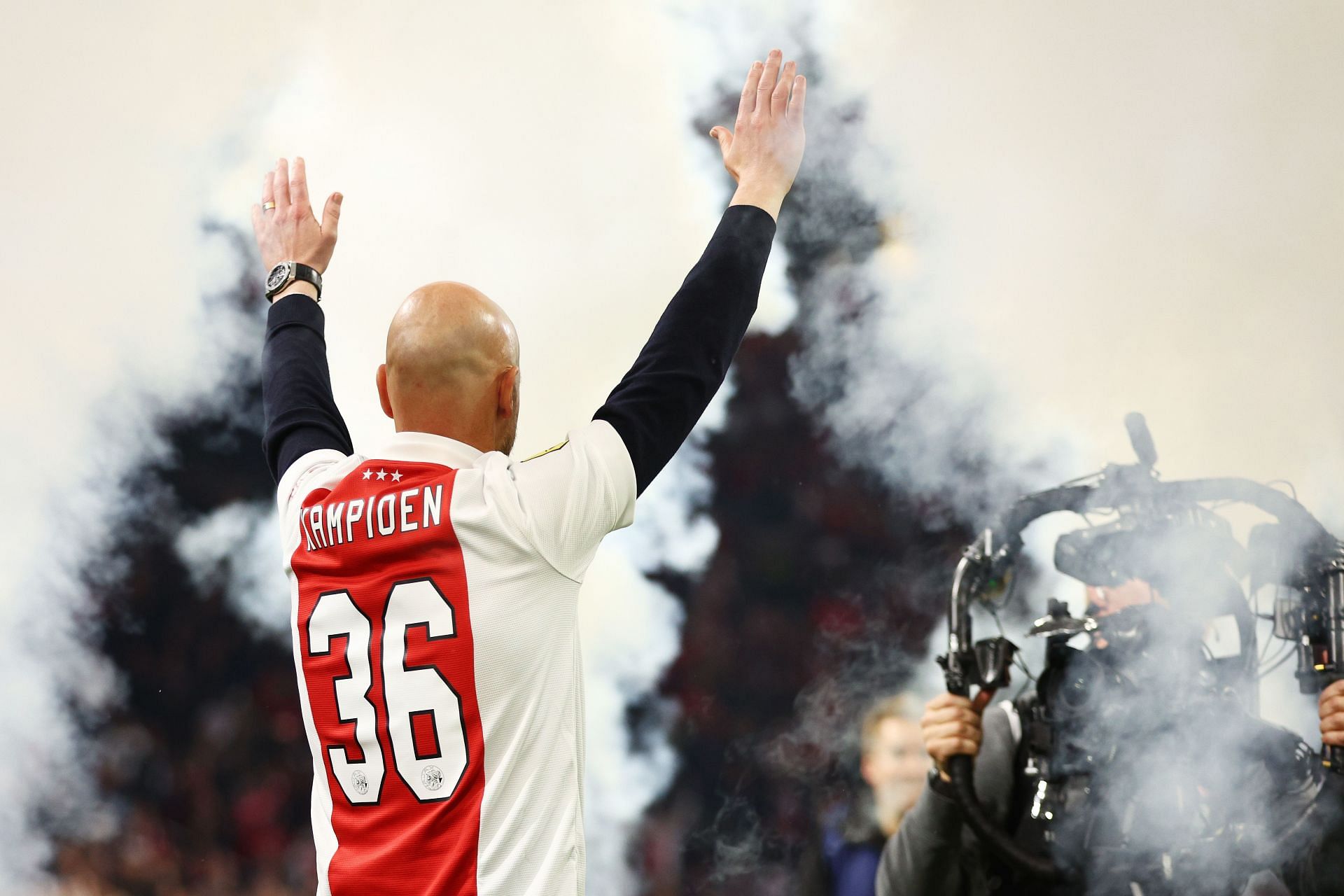 Erik ten Hag won the Eredivisie title in his last season at Ajax.