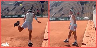 Watch: Rafael Nadal showcases his football skills during training session at the French Open