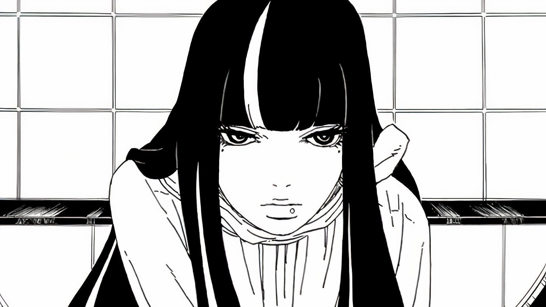 Eida as she appears in the&#039;Boruto&#039; manga (Image via Viz Media)