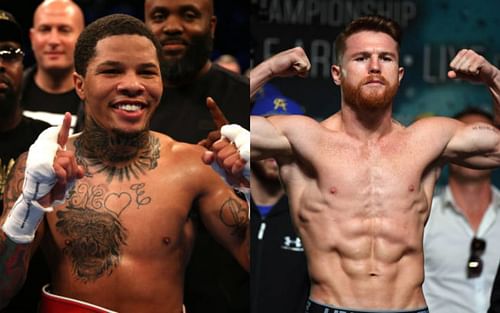 Gervonta Davis (left) and Canelo Alvarez (right)