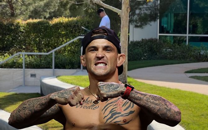 "A real man would've sh** there" - Dustin Poirier trolls Nate Diaz for urinating on UFC Performance Institute