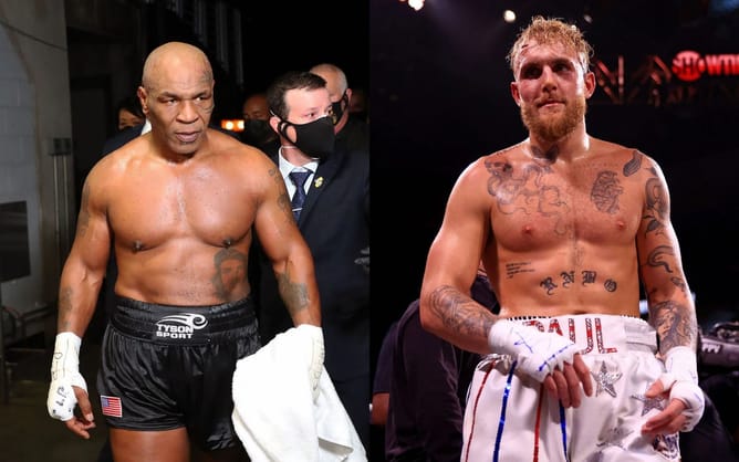"He's white with blue eyes and blonde hair" - Mike Tyson questions why Jake Paul doesn't receive credit
