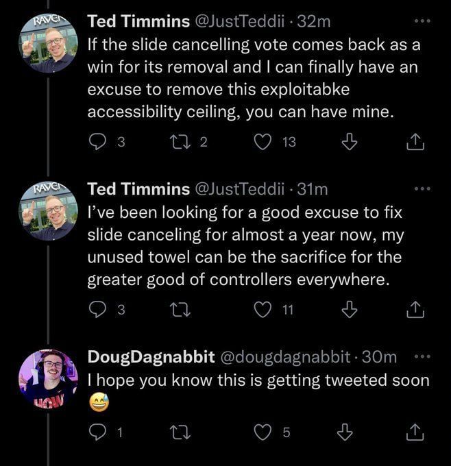 "I've been looking for a good excuse to fix slide canceling" Warzone
