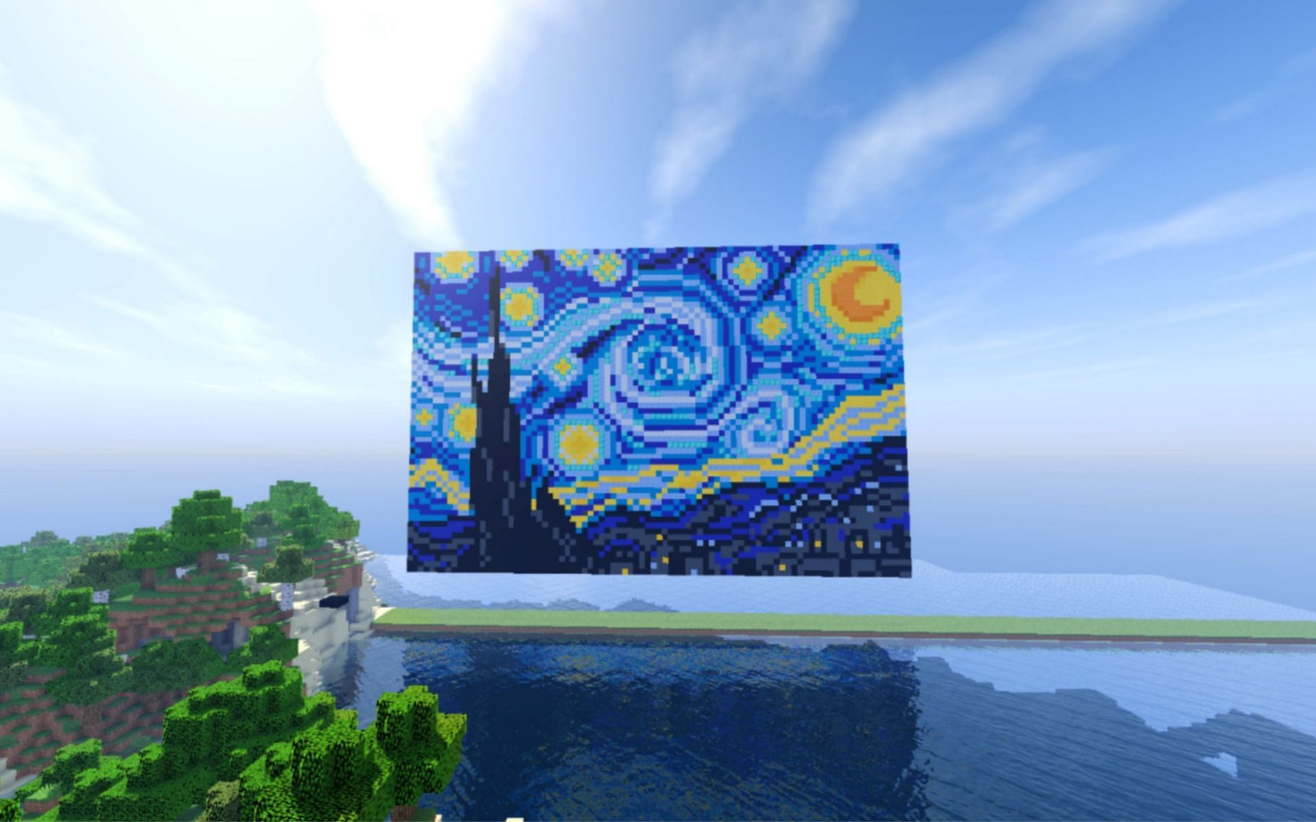 Minecraft Player Gives a 3D Touch to Vincent van Goughs Art