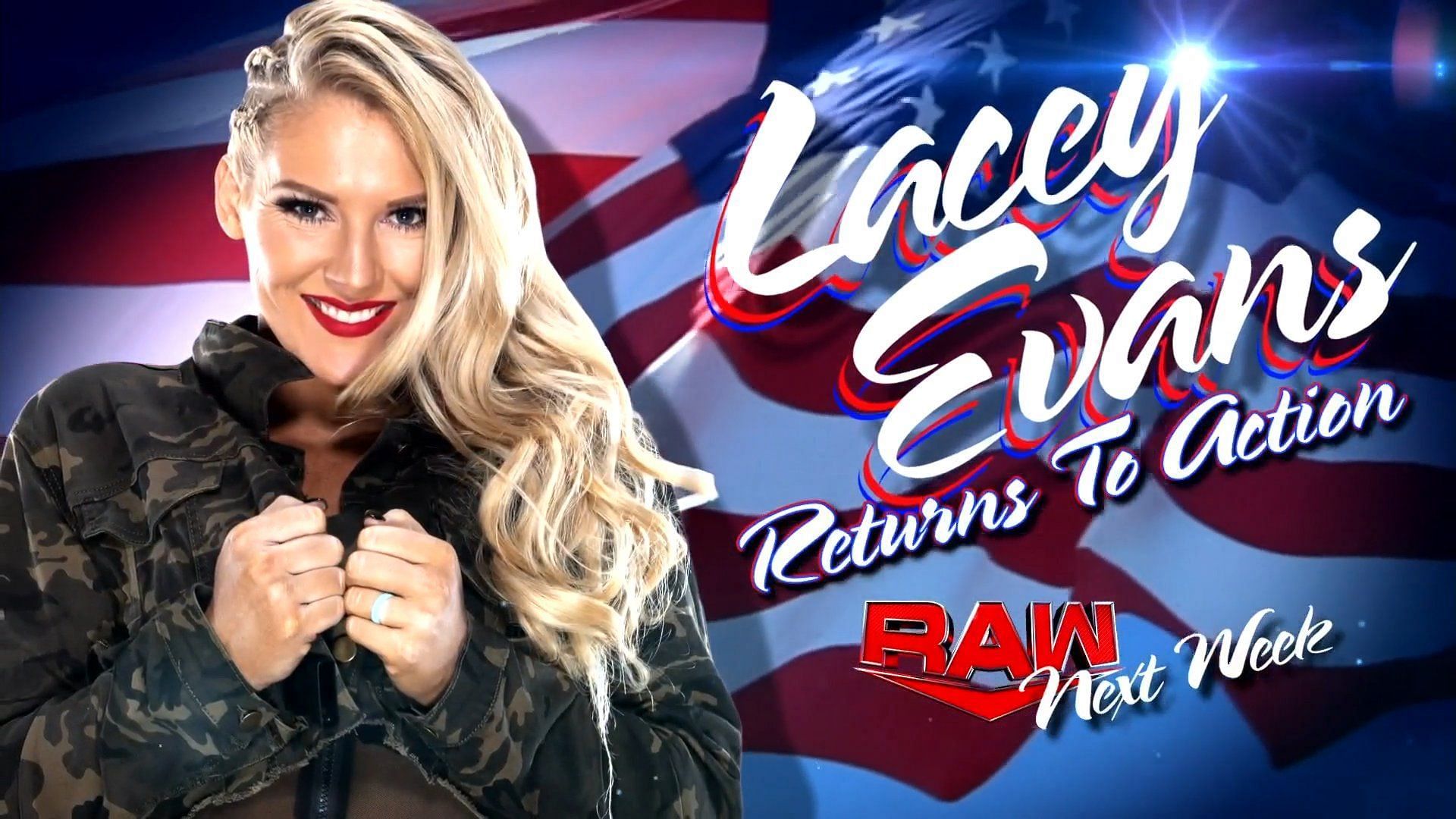 Lacey Evans will return to in-ring competition next week on WWE RAW