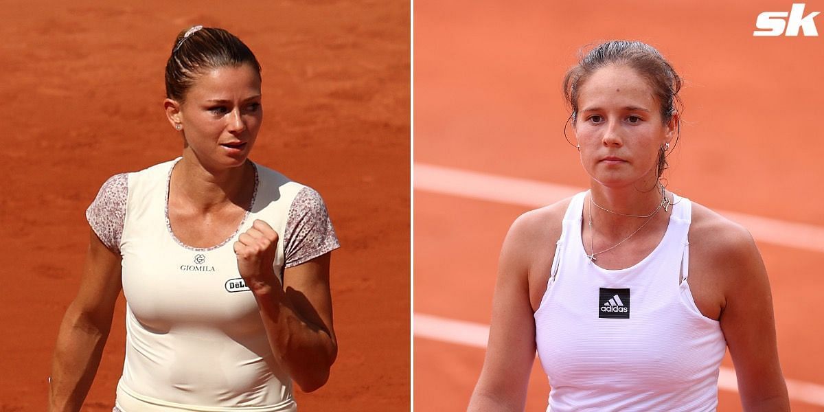 Daria Kasatkina (R) will take on Camila Giorgi (L) in the fourth round of the French Open
