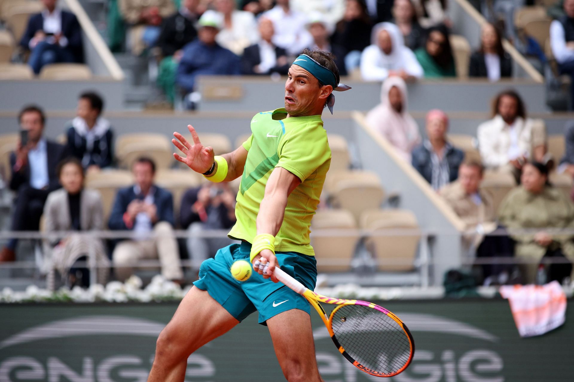 Rafael Nadal at the 2022 French Open - Day Two