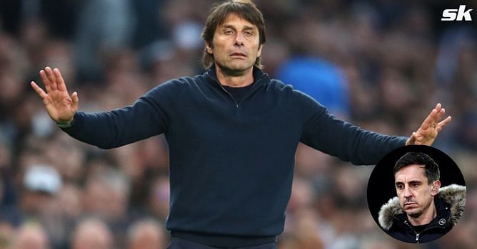 "This must have an impact" - Gary Neville comments on Tottenham boss Antonio Conte's future at the club amidst PSG rumors