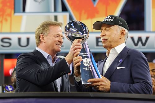 Super Bowl LVI - Los Angeles Rams owner Stan Kroenke (R)