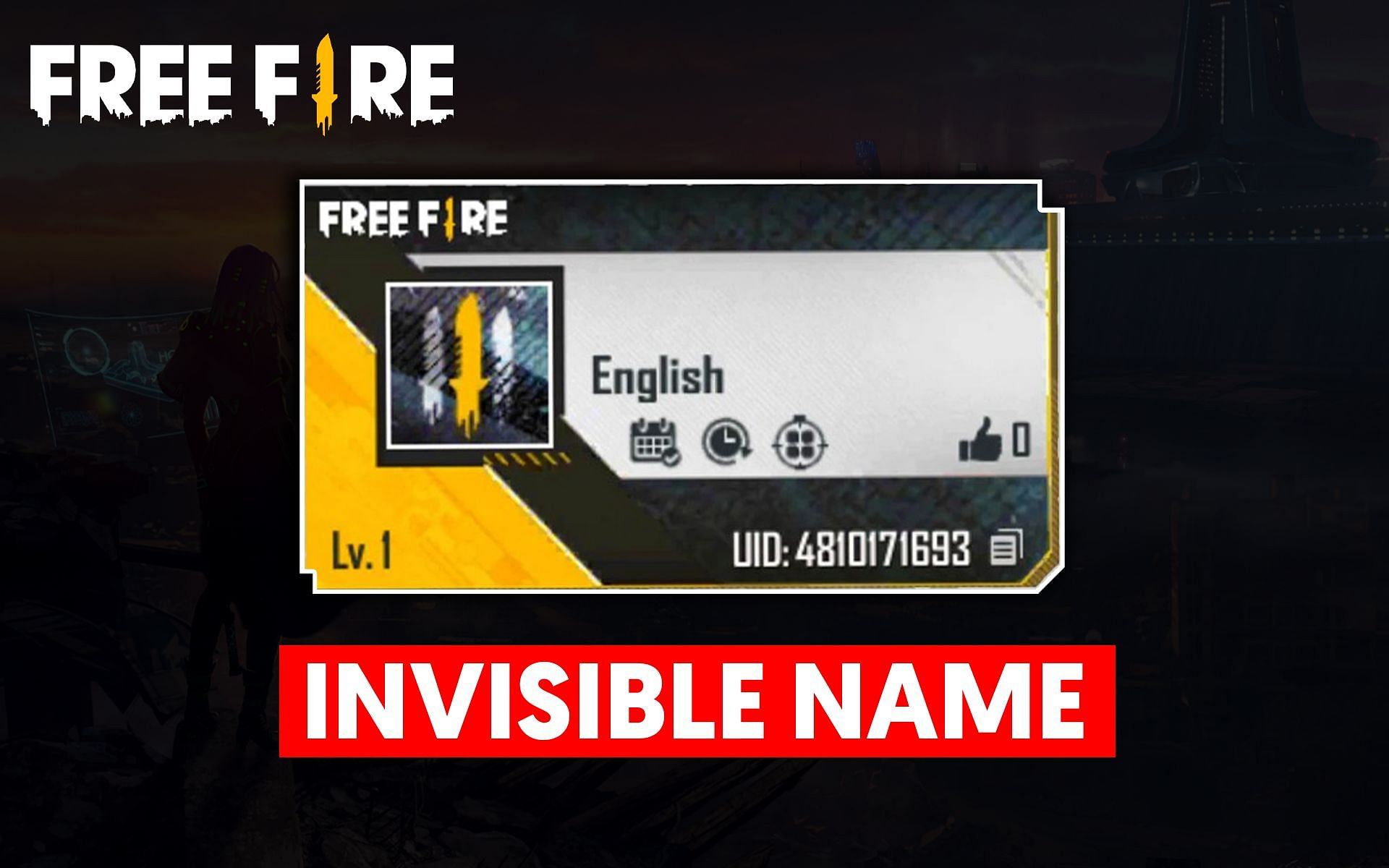 Guide to get invisible IGN and colorful signature in Free Fire