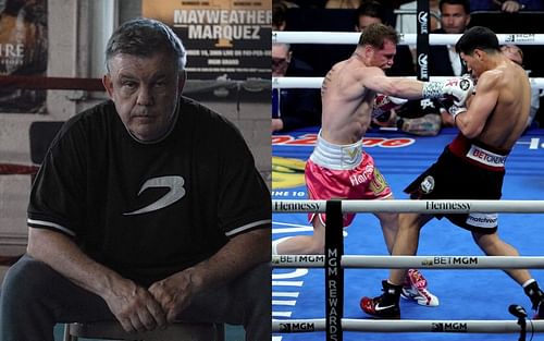 Teddy Atlas (L) has blasted the judging in Canelo Alvarez's loss to Dmitry Bivol (R)