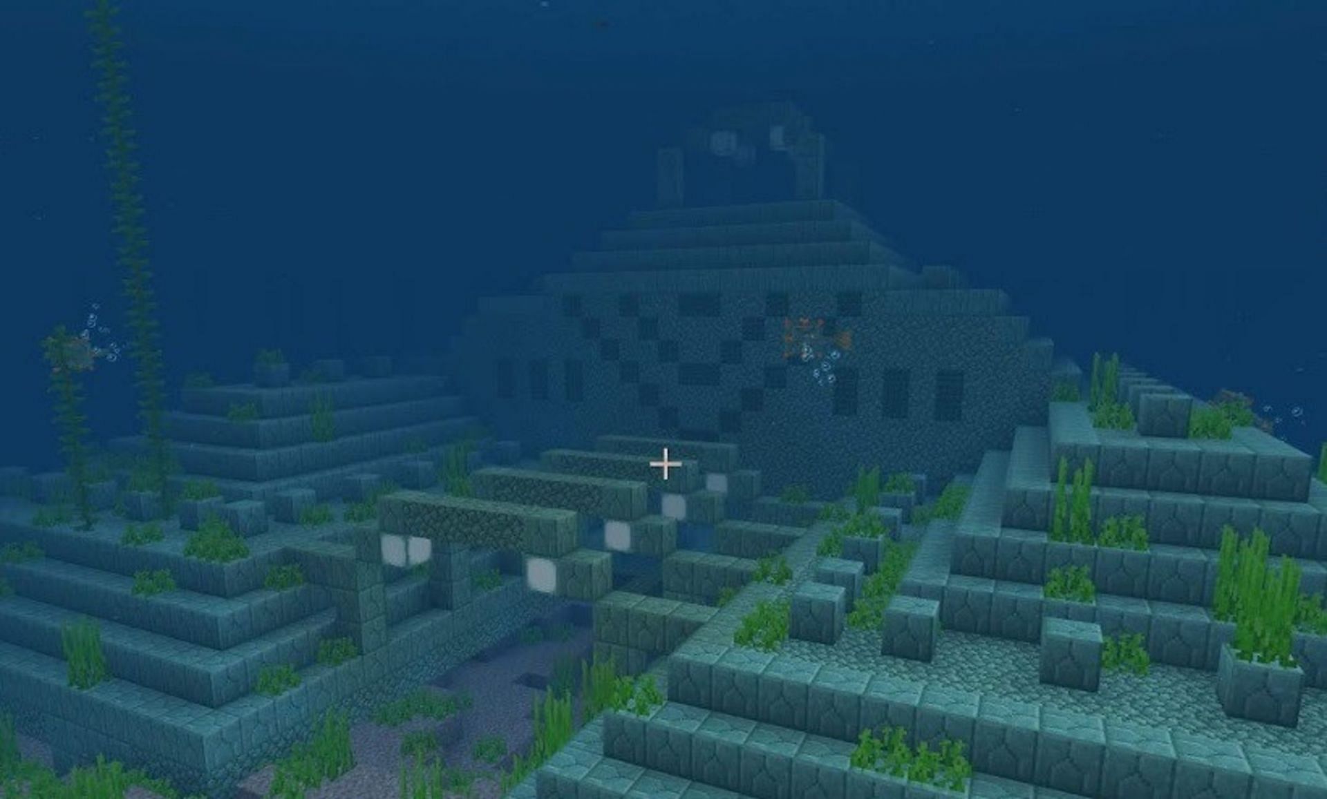 Ocean monuments are underwater structures in Minecraft that are definitely worth exploring (Image via Mojang)
